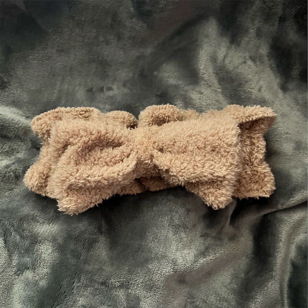 Fluffy Bow Spa Headband Multicolor Women's Hair Accessory